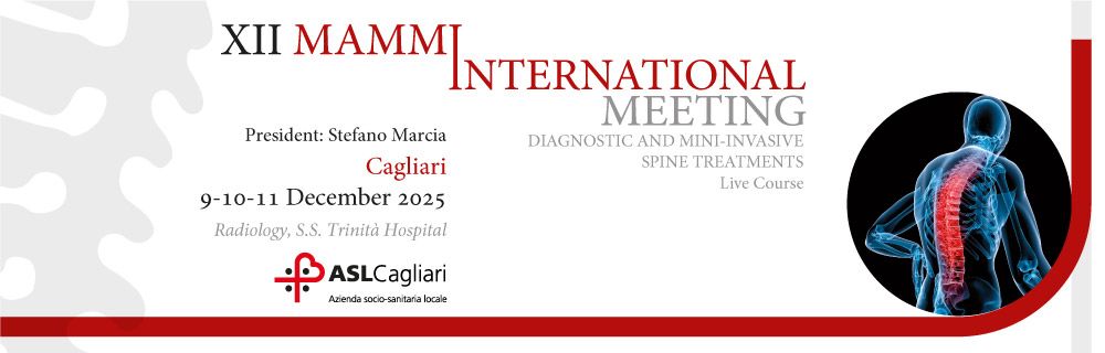 XII MAMMI International Meeting - Diagnostic and Mini-invasive spine treatments