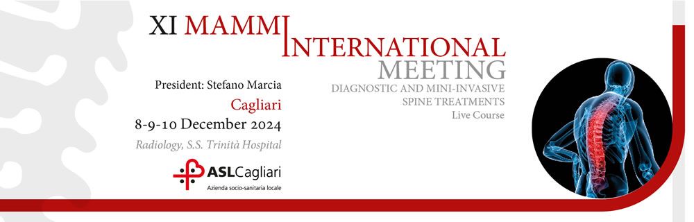 XI MAMMI International Meeting - Diagnostic and Mini-invasive spine treatments